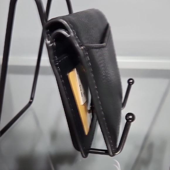 Michael Kors Black slime bifold Wallet with Gold Logo NWT - Picture 10 of 13